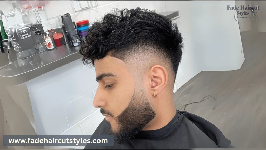 types of fade. mid fade with wavy top