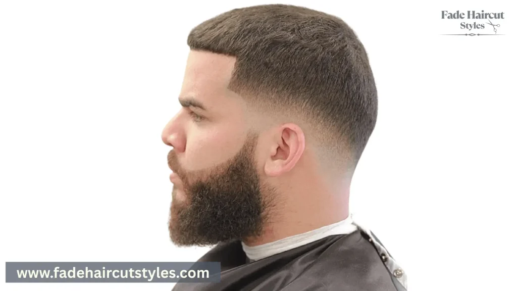 buzzcut with low bald fade