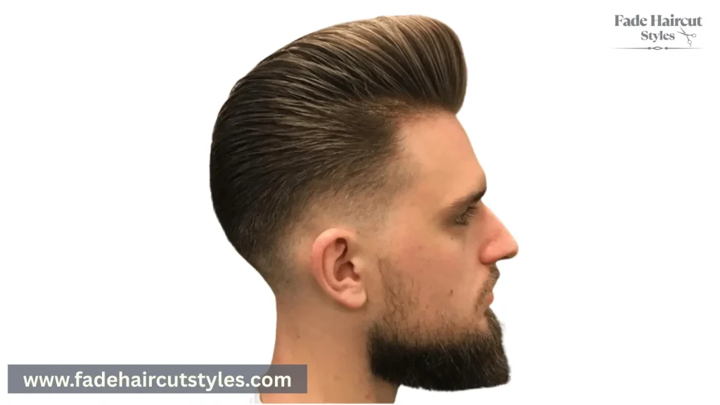 low fade pompadour