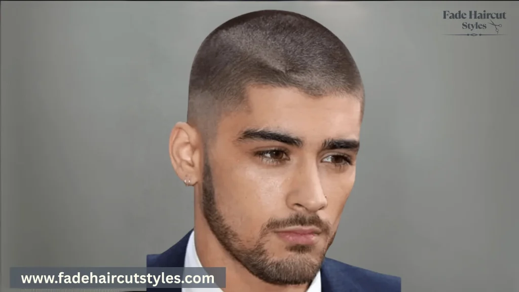 buzz cut temple fade